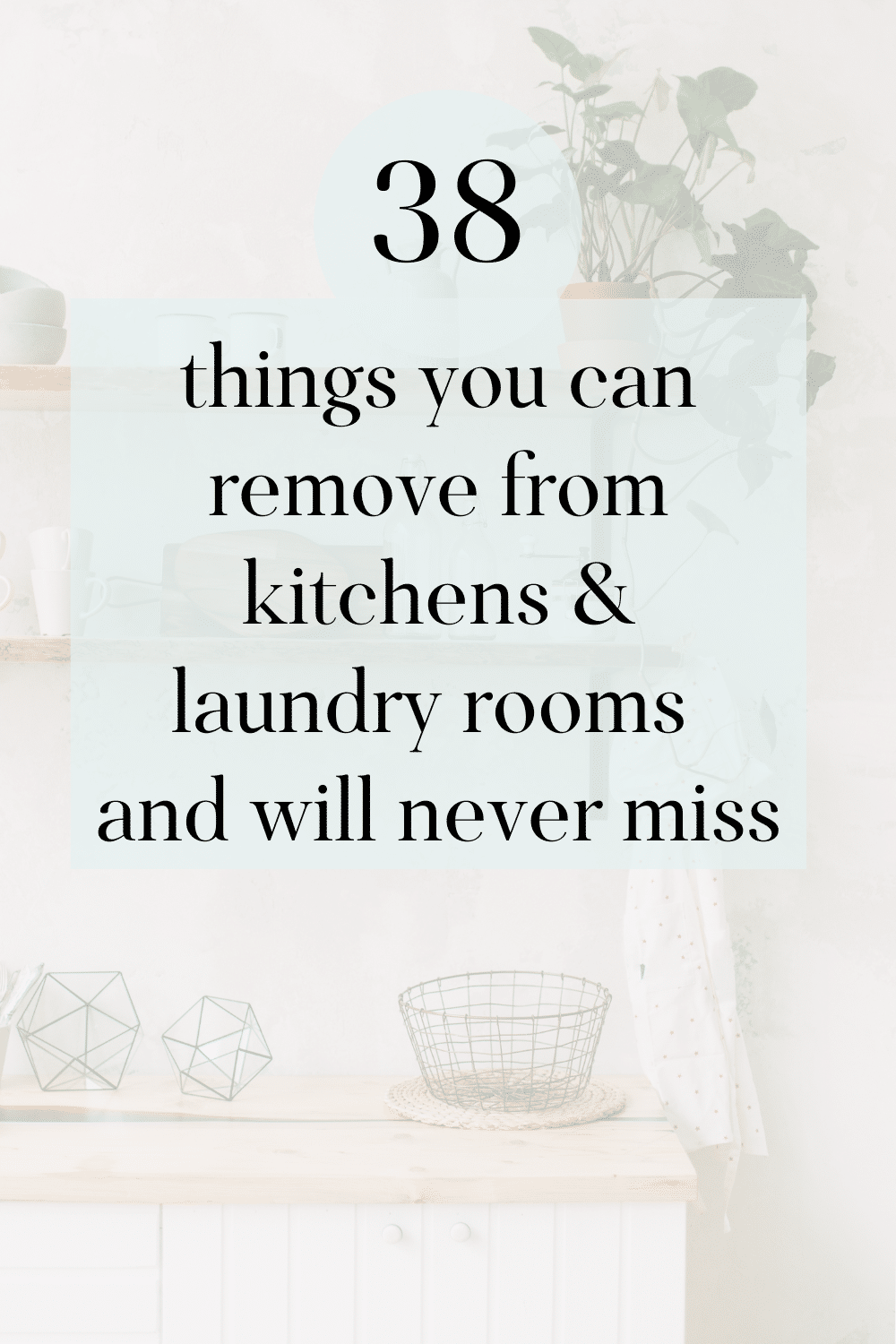 Declutter Checklist for Kitchen & Laundry Room · Nourish and Nestle