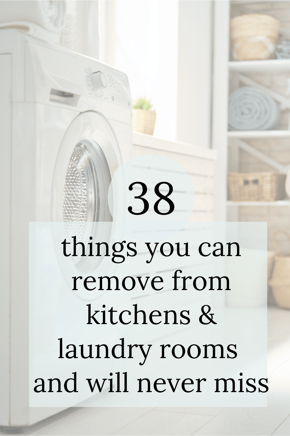 Declutter Checklist for Kitchen & Laundry Room · Nourish and Nestle