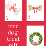 The three designs of Christmas Dog Treat Gift Tags.