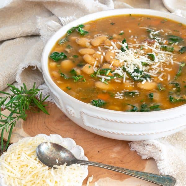 Tuscan White Bean Soup · Nourish and Nestle