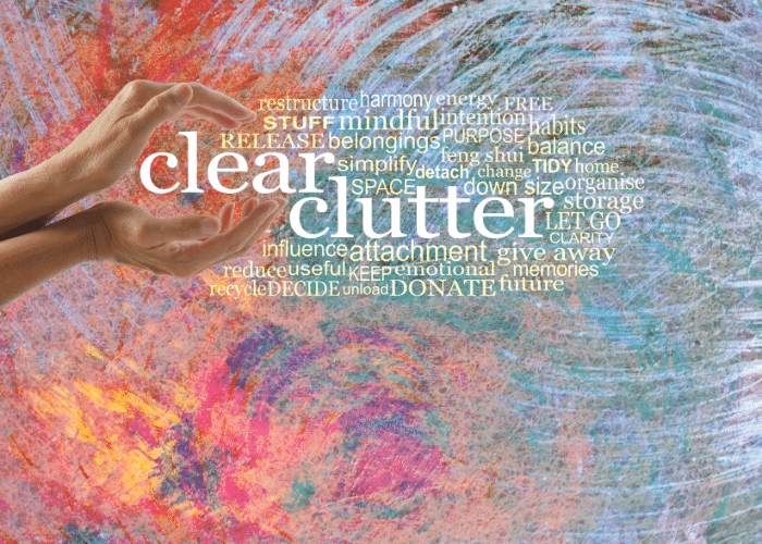 Clear the mental clutter word cloud.