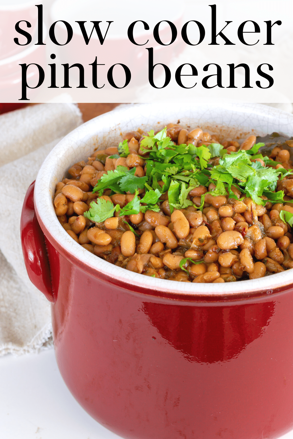 Crock Pot Pinto Beans · Nourish and Nestle