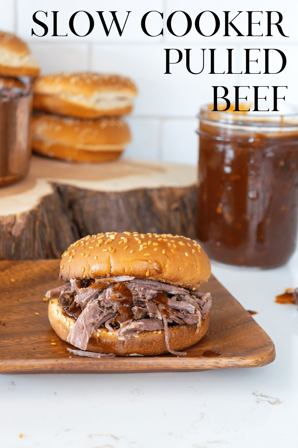 Slow Cooker Pulled Beef · Nourish And Nestle