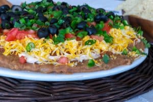 Layered Taco Dip · Nourish and Nestle