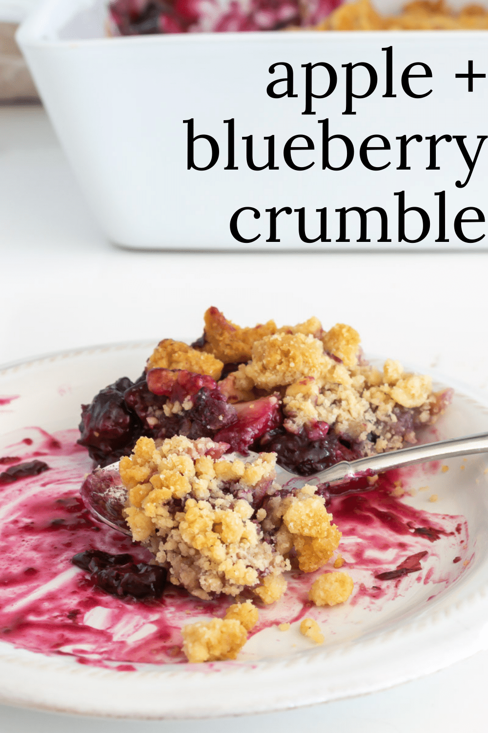 Blueberry and Apple Crumble Recipe · Nourish and Nestle