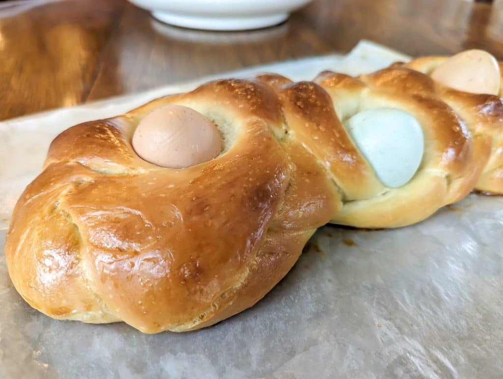 Challah with eggs