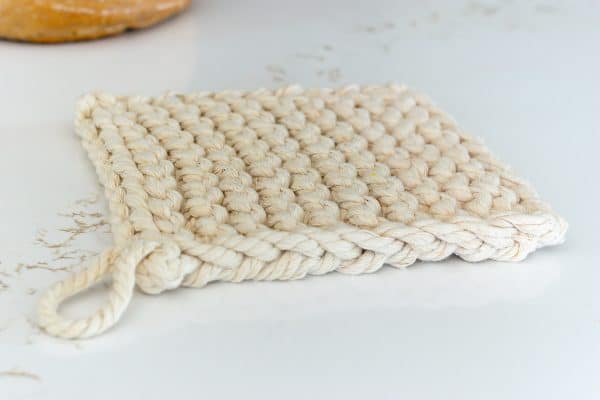 Garter Stitch Trivet Pattern · Nourish and Nestle