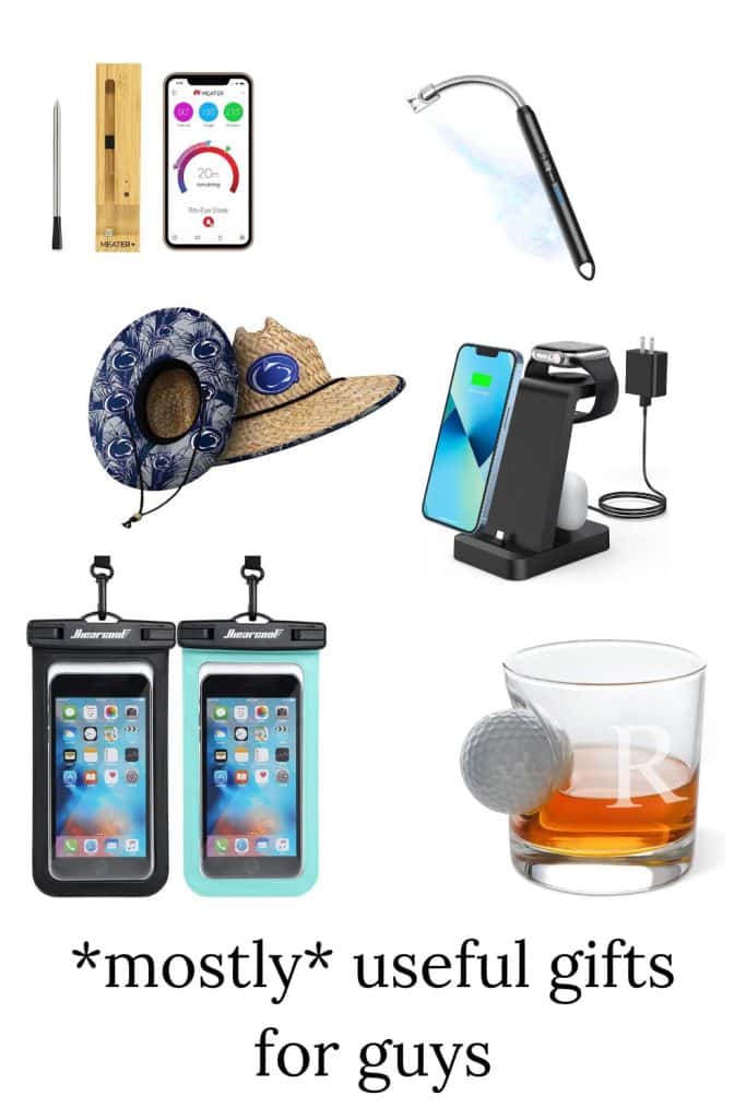 A collection of mostly useful gifts for men.