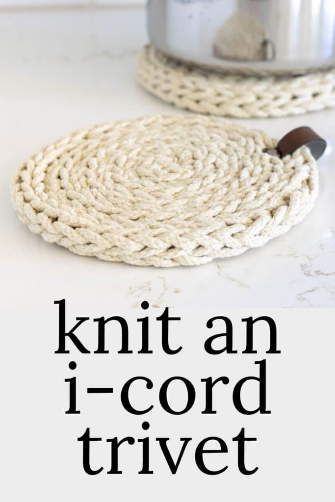 I-cord knit Trivet.