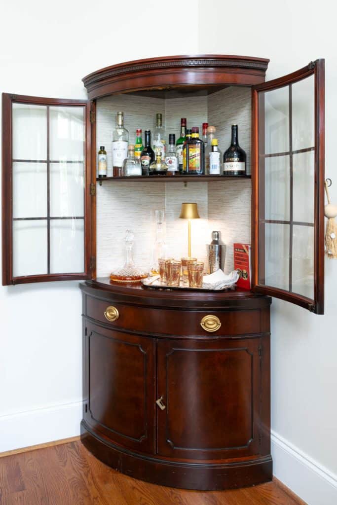 DIY Bar Cabinet.