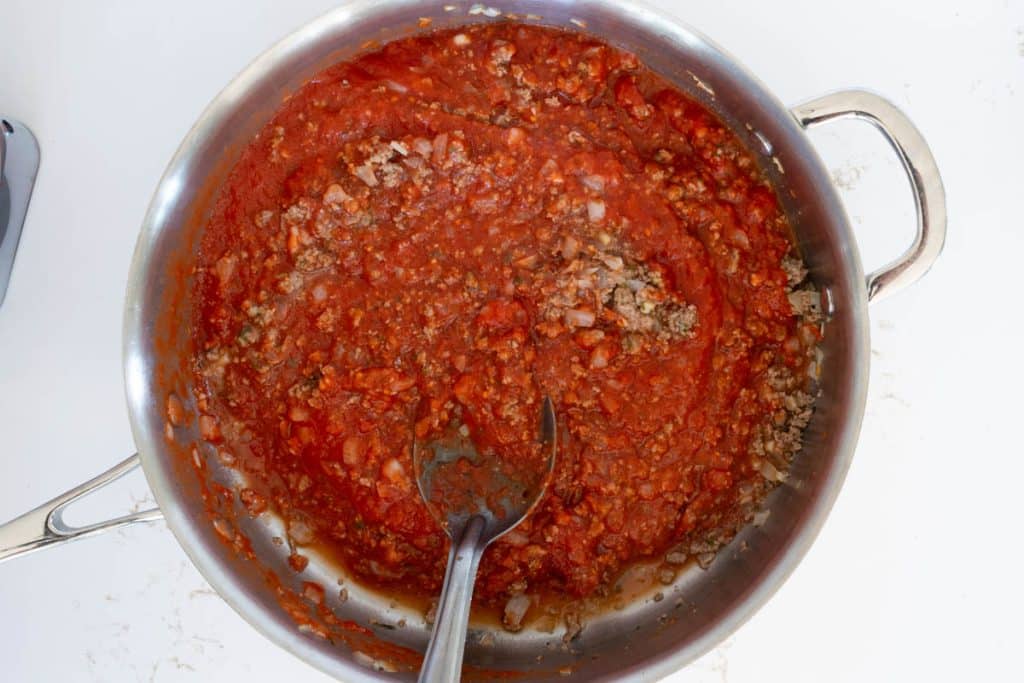 Tomato and Meat Sauce.