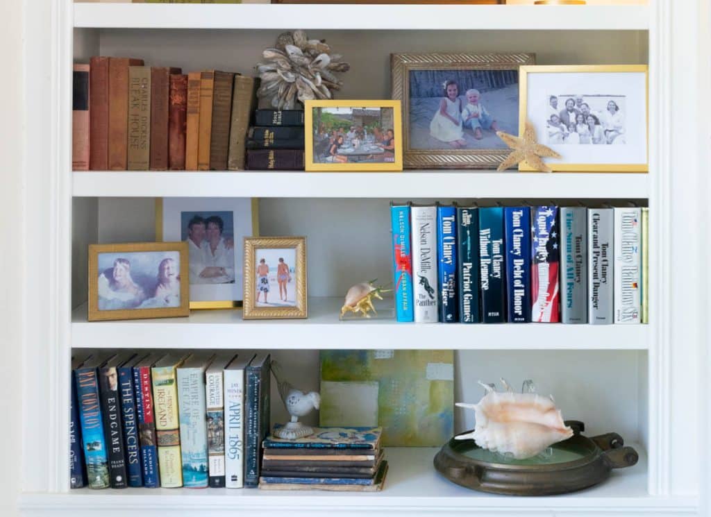 Bookshelf after redecorating