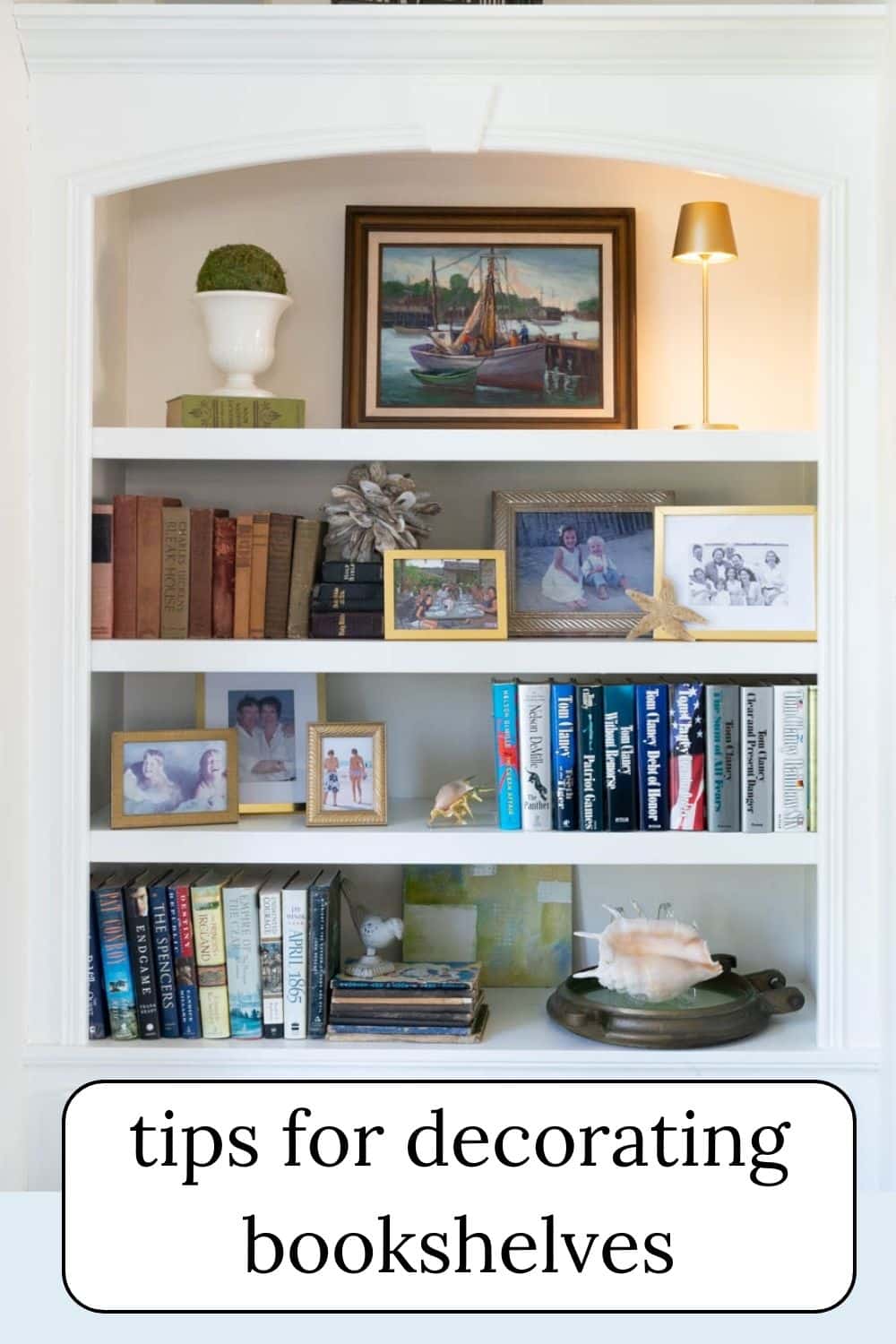 Tips for Decorating Bookshelves · Nourish and Nestle