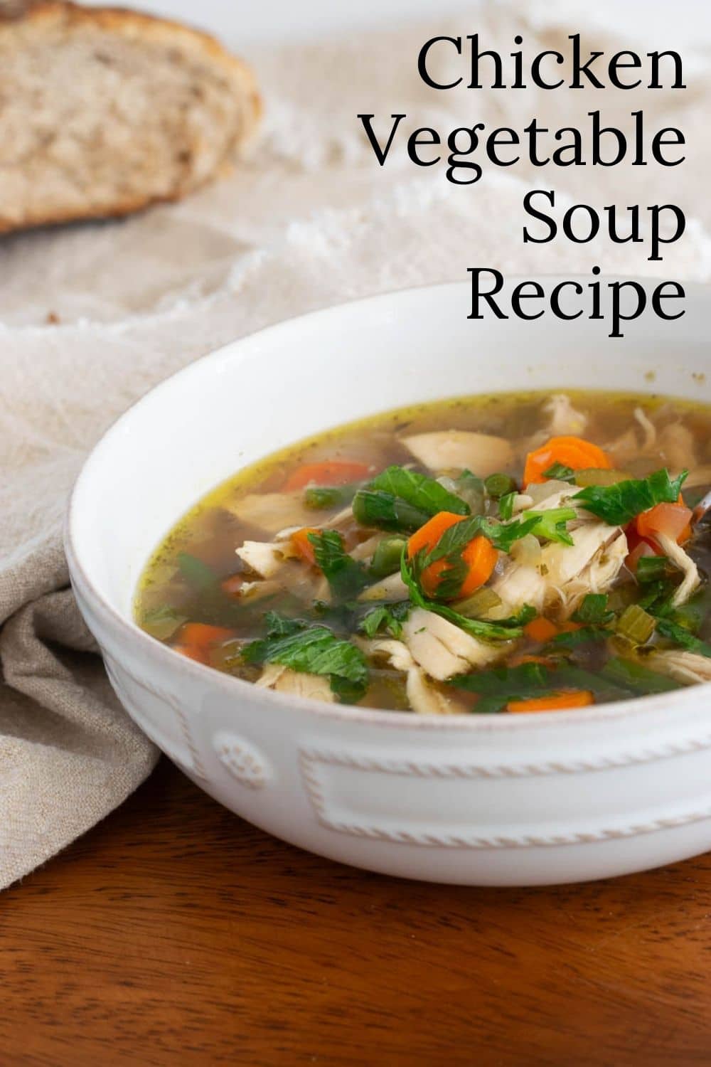 Chicken Vegetable Soup Recipe · Nourish and Nestle