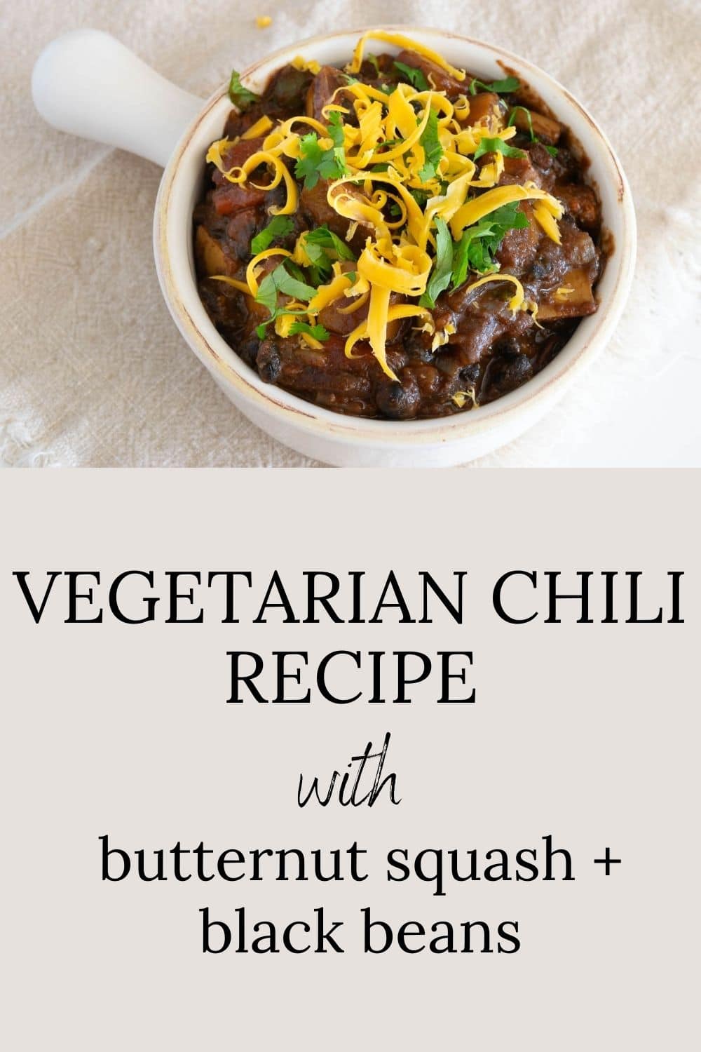 Butternut Squash Chili with Black Beans · Nourish and Nestle