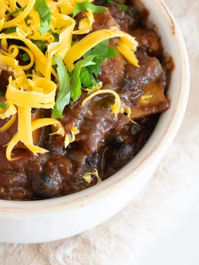 Butternut Squash Chili with Black Beans Story