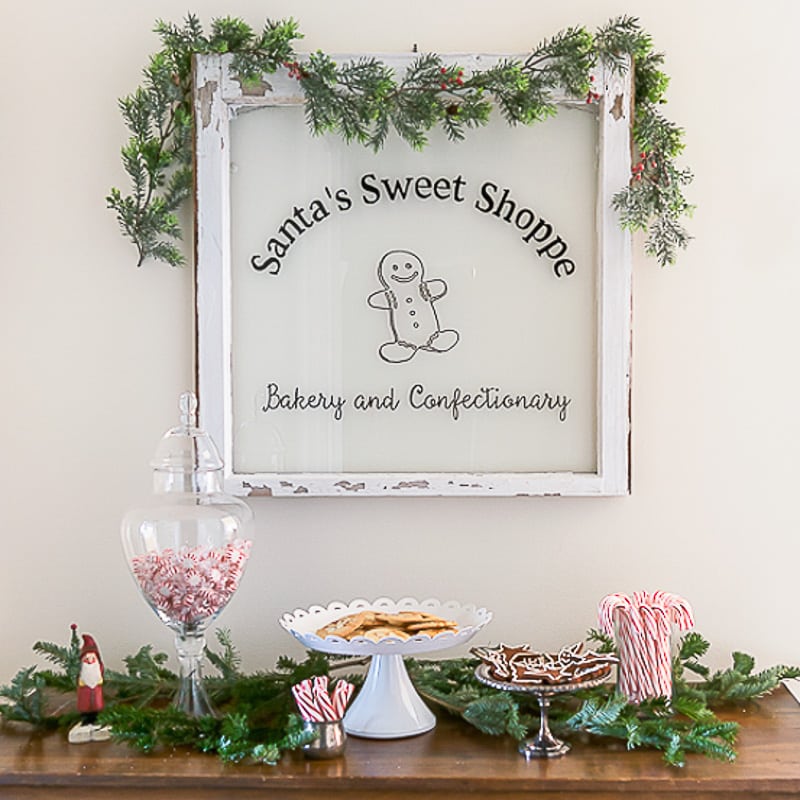 Santa's Sweet Shoppe Window