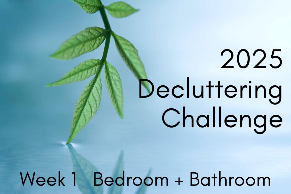 Decluttering Challenge logo for bedroom and bathrooms