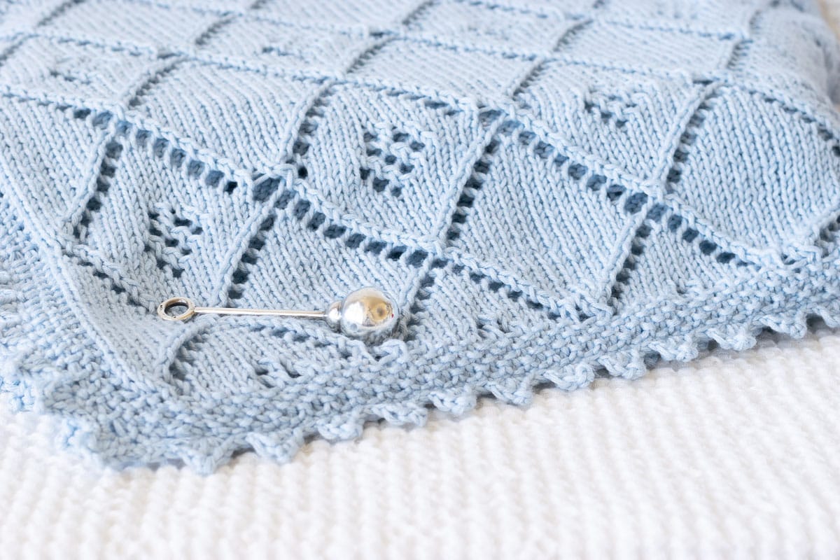 Knit Lace Baby Blanket Pattern