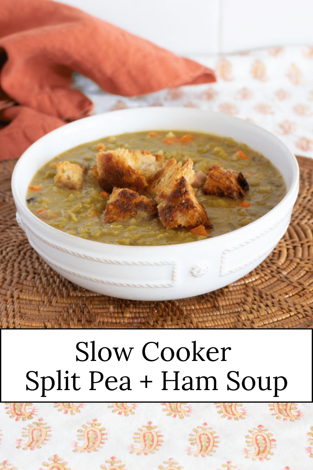 Crock Pot Pea Soup with Ham · Nourish and Nestle