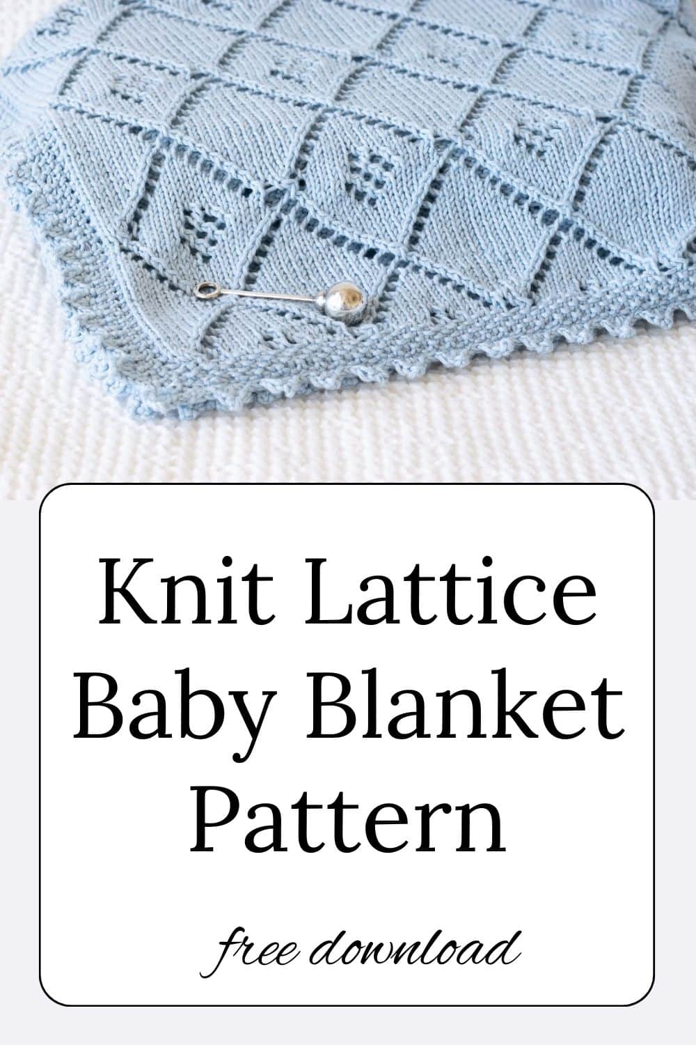 Knit Lace Baby Blanket Pattern · Nourish and Nestle