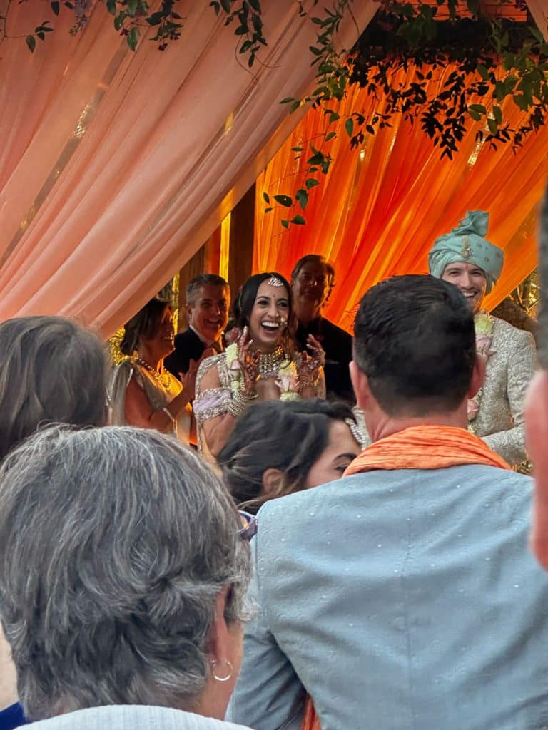 bride at wedding