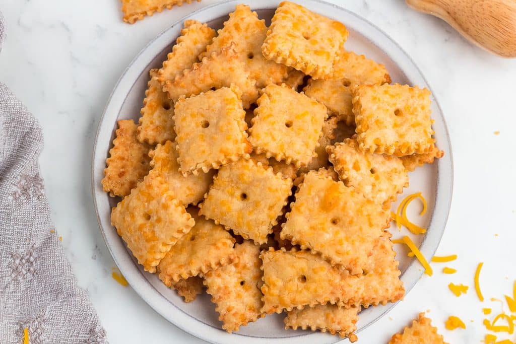 Cheese Sourdough Crackers.