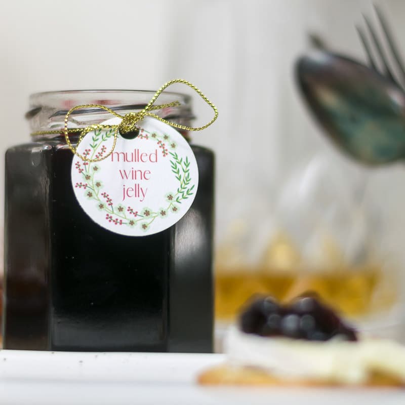 Mulled Wine Jelly tags