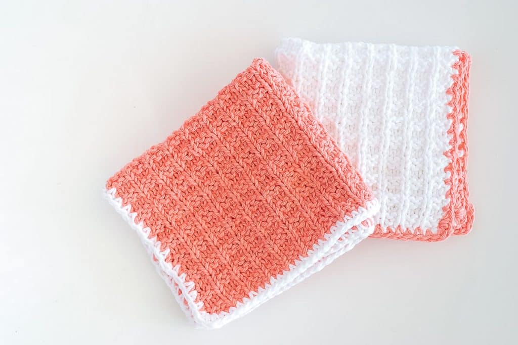 waffle knit washcloths