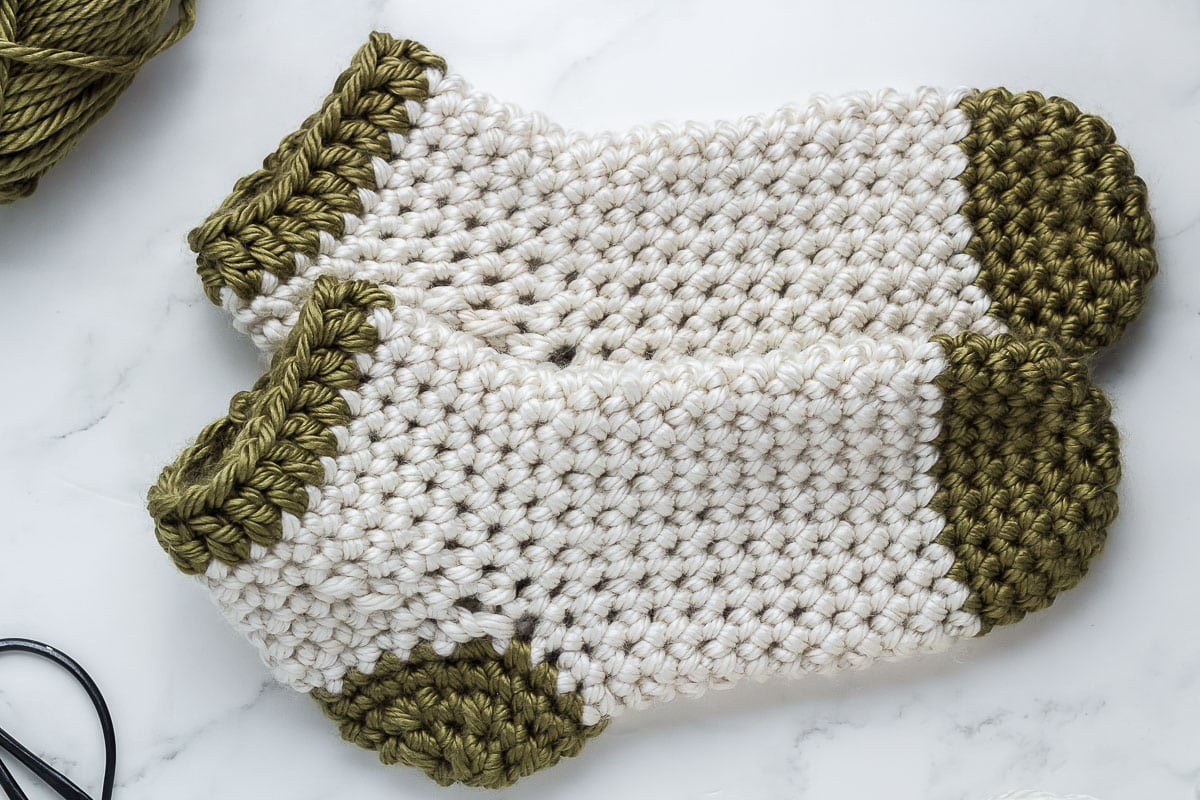 Crochet Slipper Socks Pattern · Nourish and Nestle