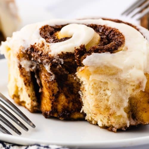 Iced Sourdough Cinnamon Rolls