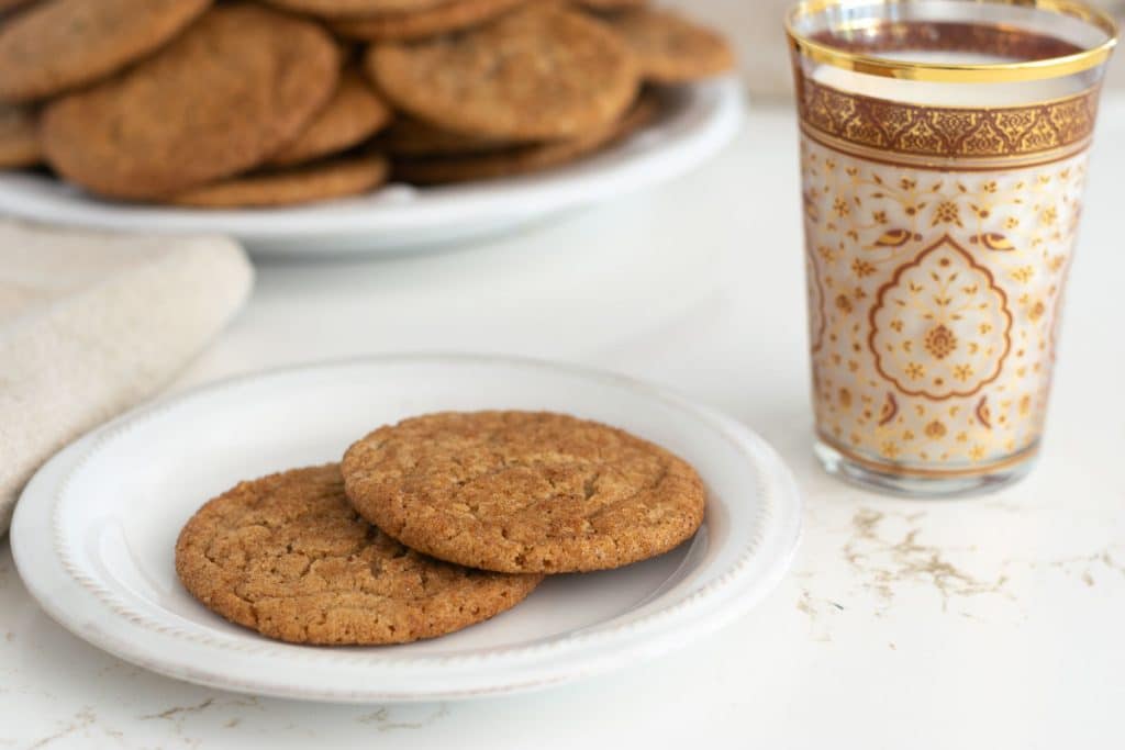 Pumpkin Spice cookies on plate.