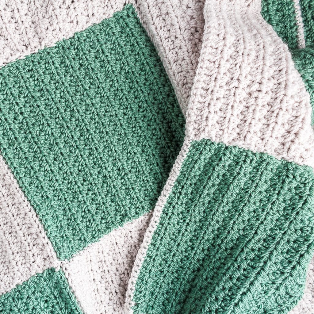 Checkerboard Crochet Blanket