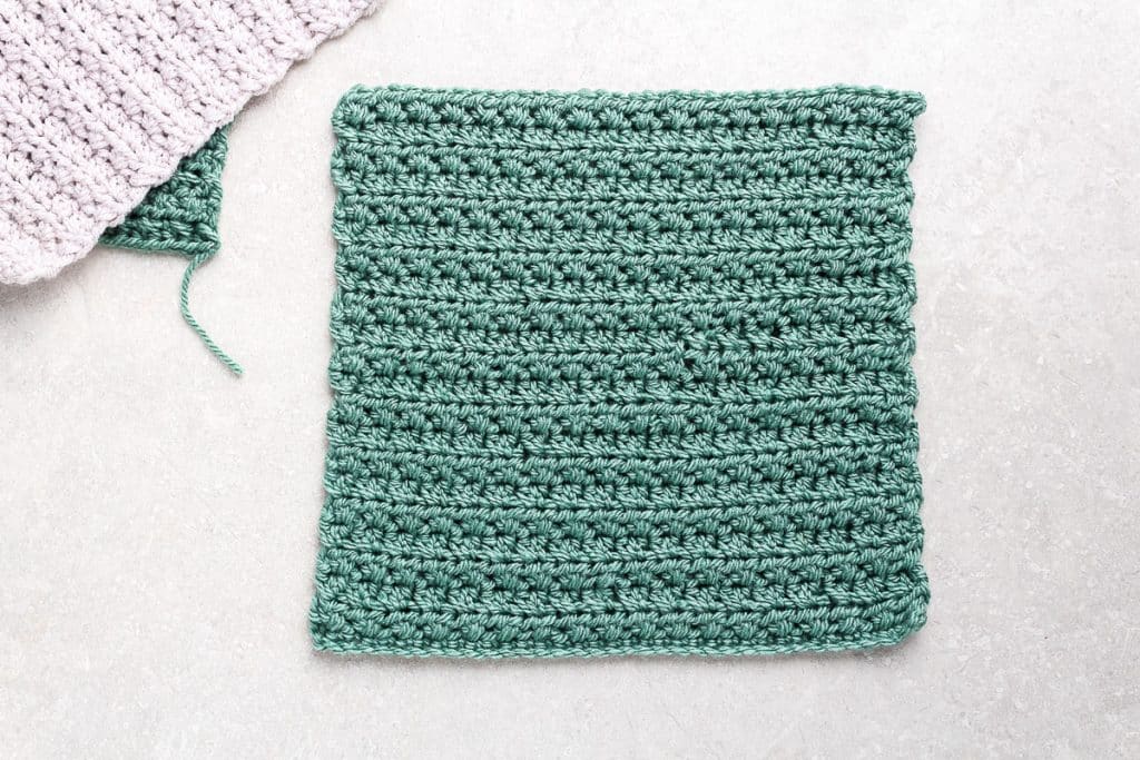 crochet blanket square.