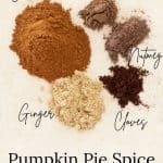 Pumpkin Pie Spice ingredients.