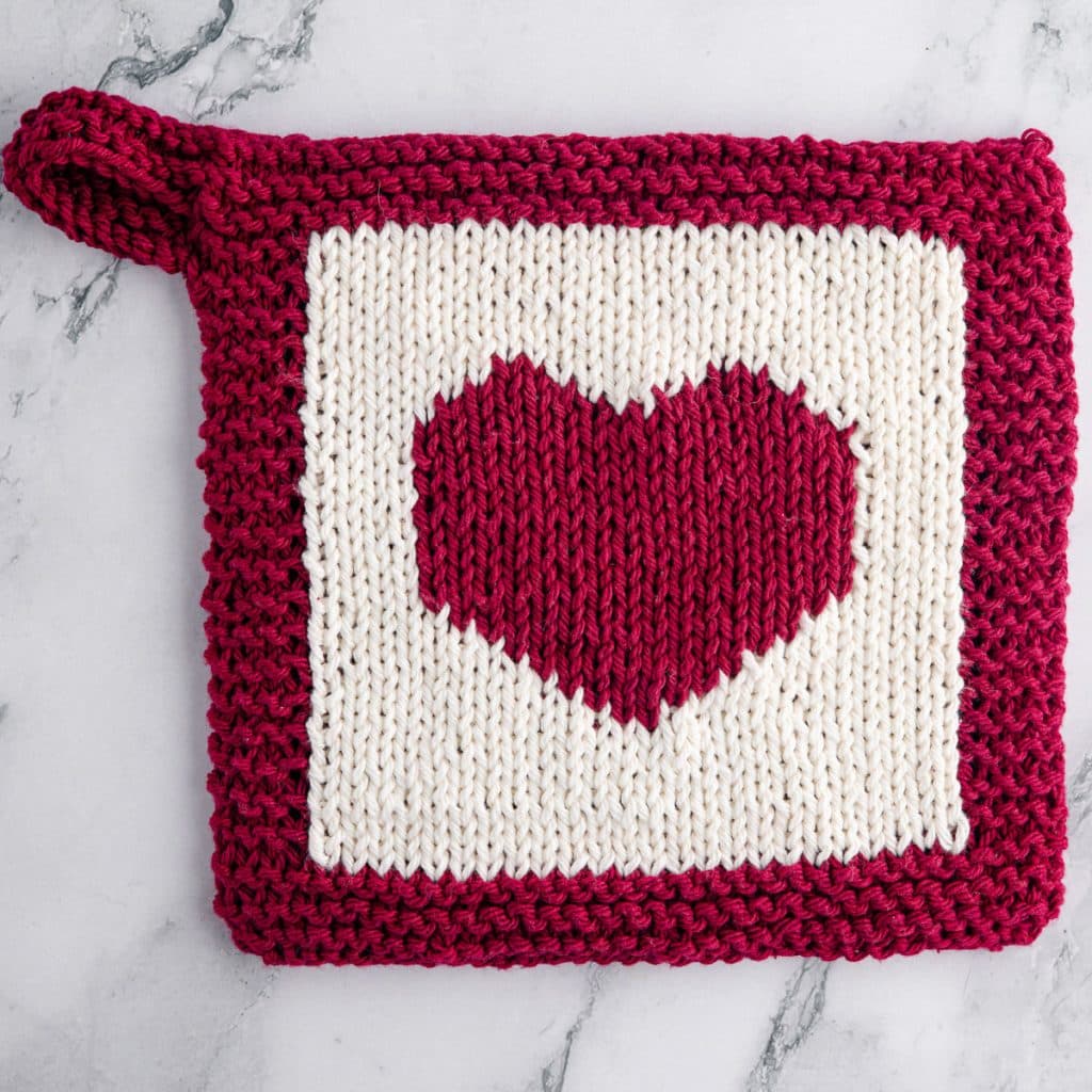 heart potholder