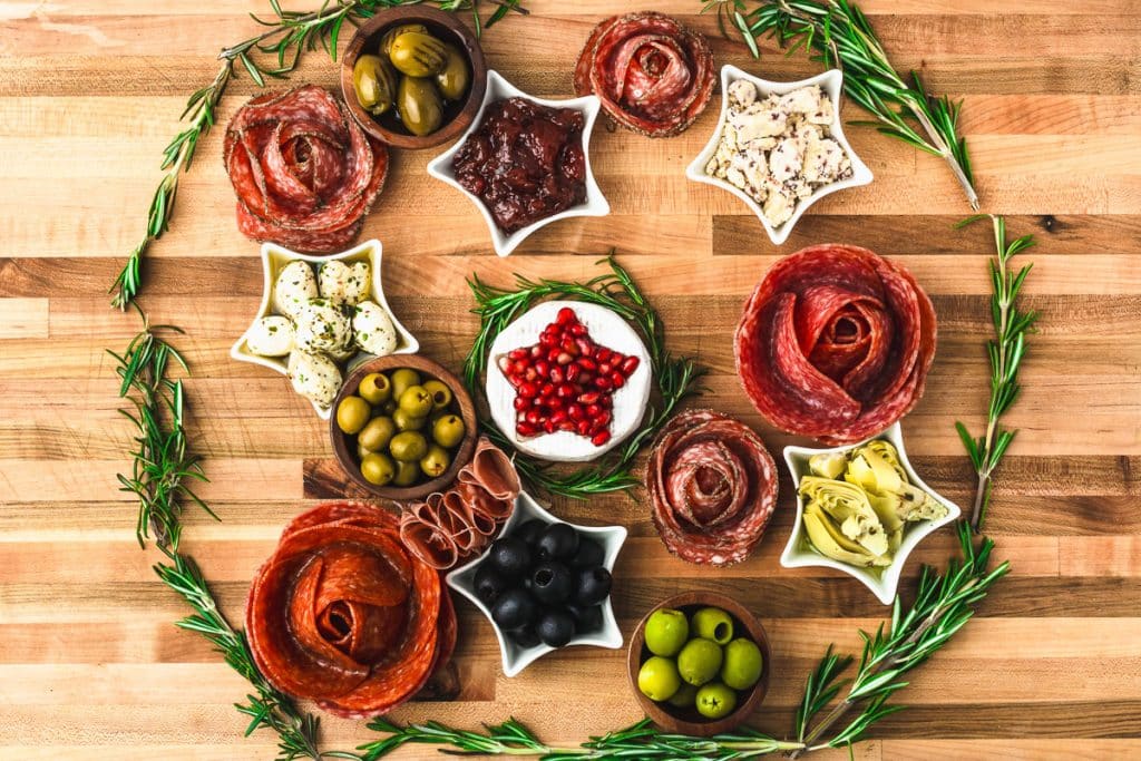 Wreath Charcuterie Board