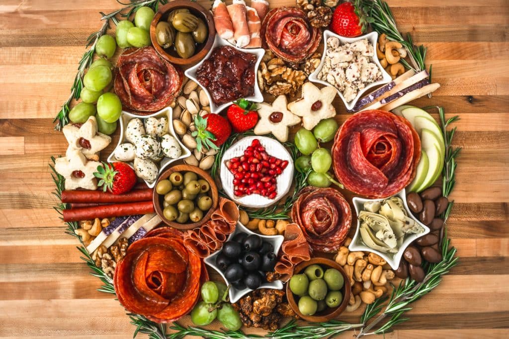 Wreath Charcuterie Board