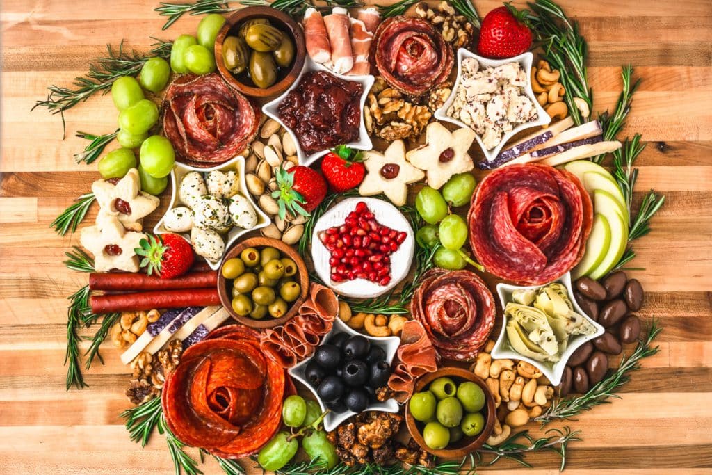 Wreath Charcuterie Board