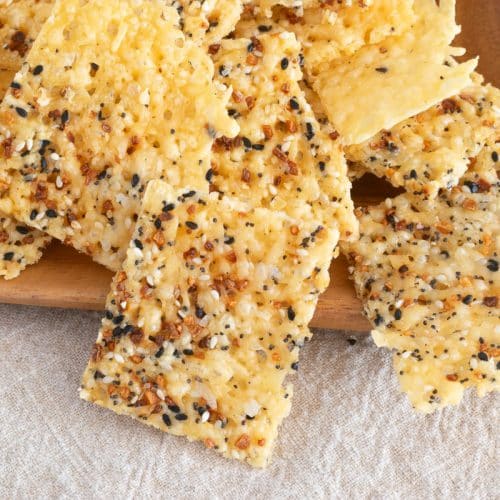 Parmesan cheese crisps.