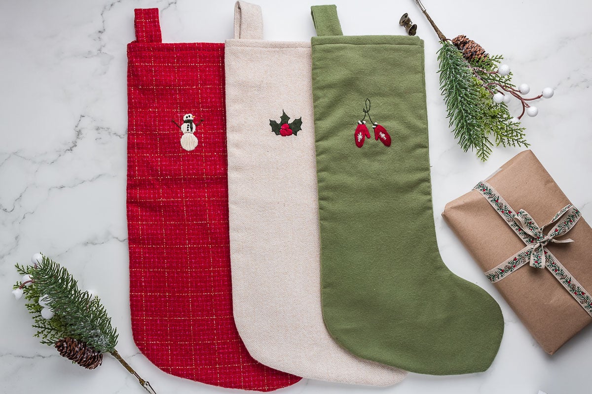 Christmas Stocking Sewing Pattern.