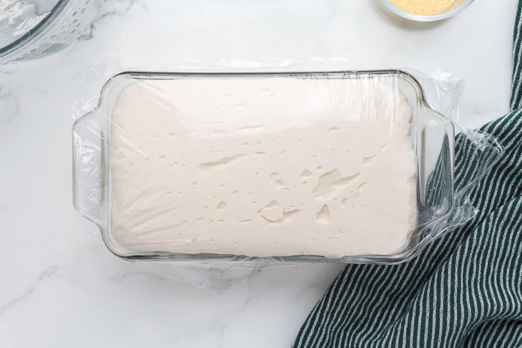 Dough after second rise.