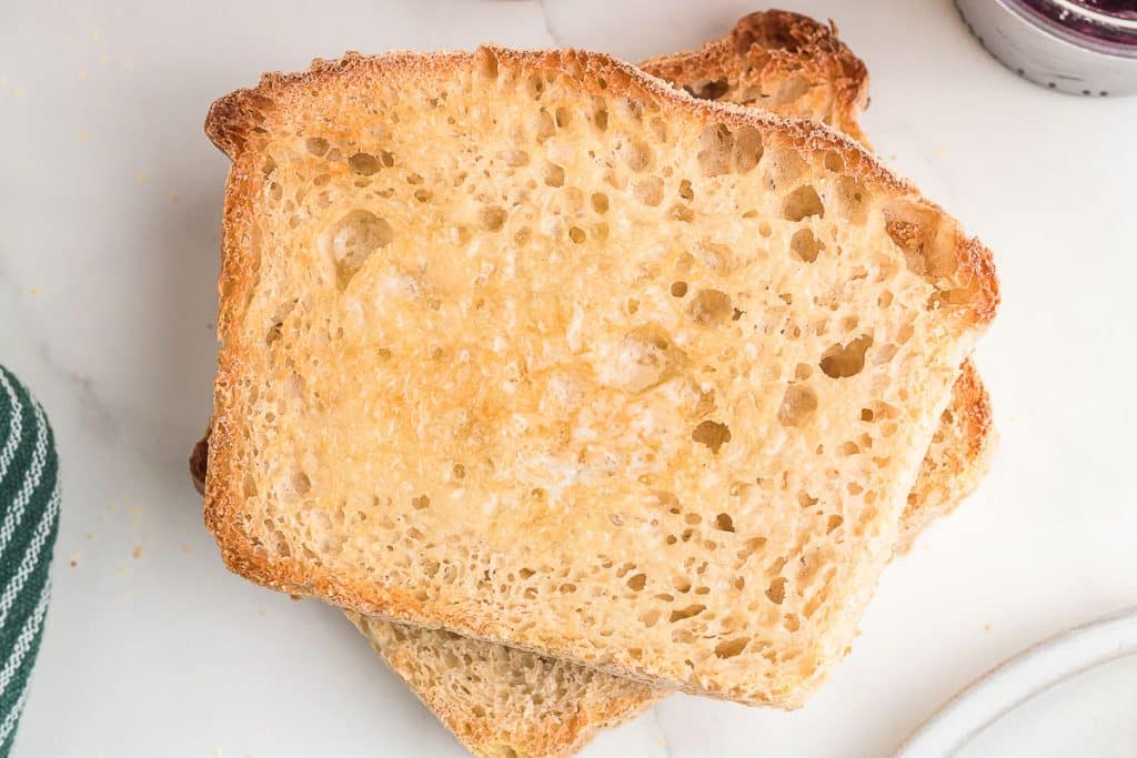 Sourdough English Muffin Bread.