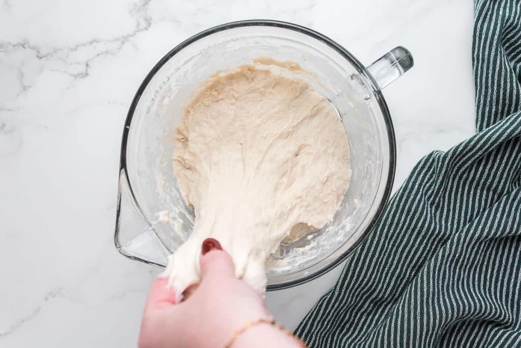 Stretch and fold dough