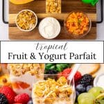 Ingredients for Fruit and Yogurt Parfaits