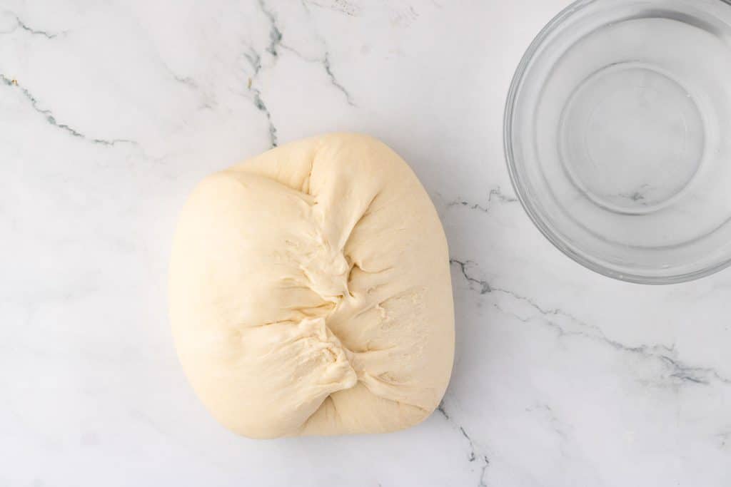 Dough after folding.