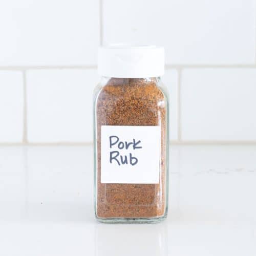 Jar of Pulled Pork Rub.