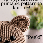 Knit Teddy Bear Pattern