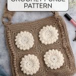Crocheted Granny Square Purse.