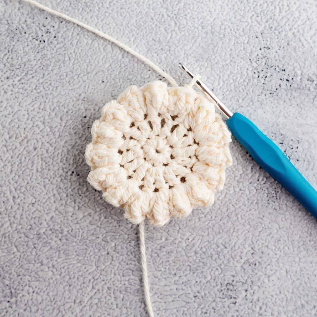 crochet flower.